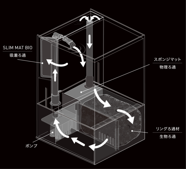 GEX aquarista ags-230 オーバーフロー水槽 憧れ - 水槽